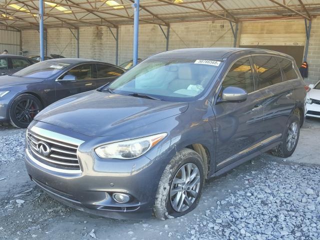 5N1AL0MN8DC335640 - 2013 INFINITI JX35 BASE SILVER photo 2