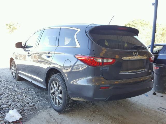 5N1AL0MN8DC335640 - 2013 INFINITI JX35 BASE SILVER photo 3