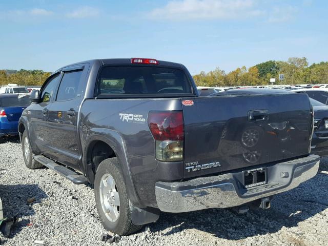 5TFEY5F10DX139909 - 2013 TOYOTA TUNDRA CRE GRAY photo 3