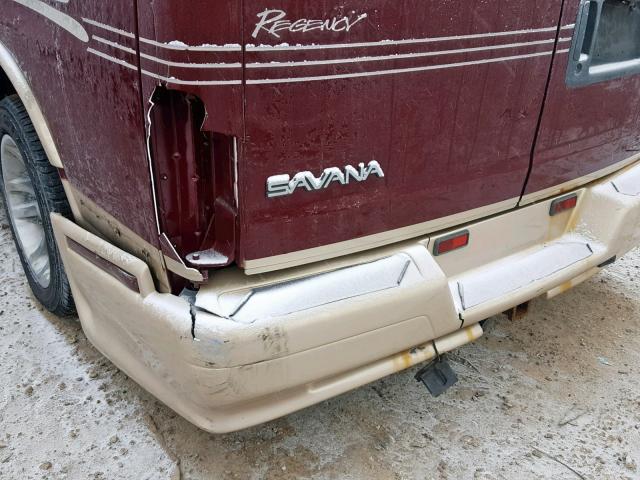 1GDFG15R521148981 - 2002 GMC SAVANA RV MAROON photo 9