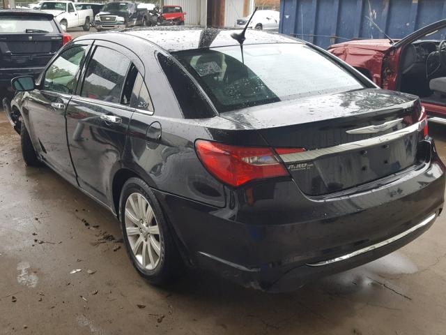 1C3CCBCGXDN509275 - 2013 CHRYSLER 200 LIMITE BLACK photo 3