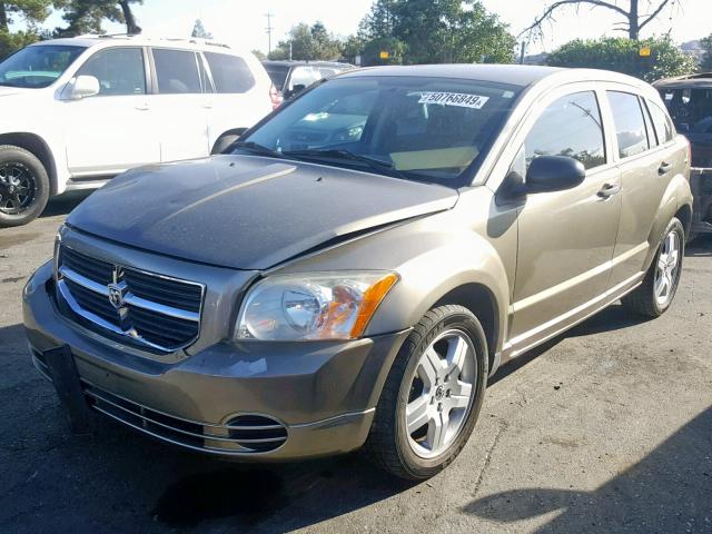 1B3HB48B38D718030 - 2008 DODGE CALIBER SX BEIGE photo 2