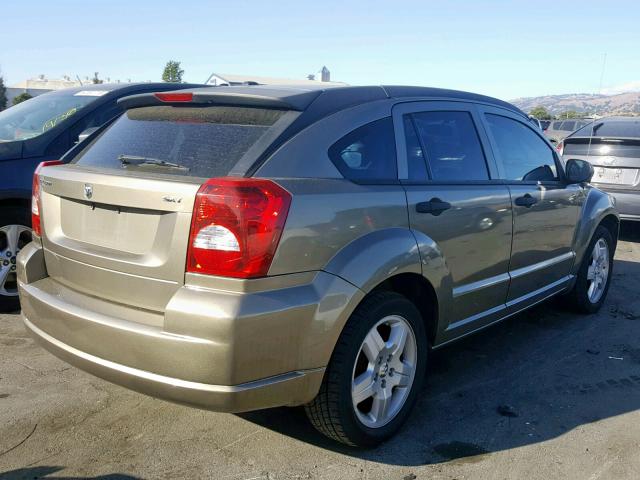 1B3HB48B38D718030 - 2008 DODGE CALIBER SX BEIGE photo 4