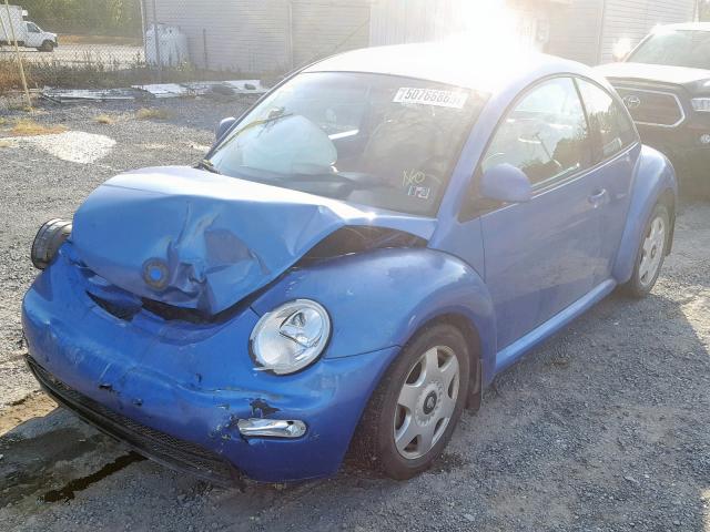 3VWBF61C8WM008952 - 1998 VOLKSWAGEN NEW BEETLE ლურჯი ფოტო 2