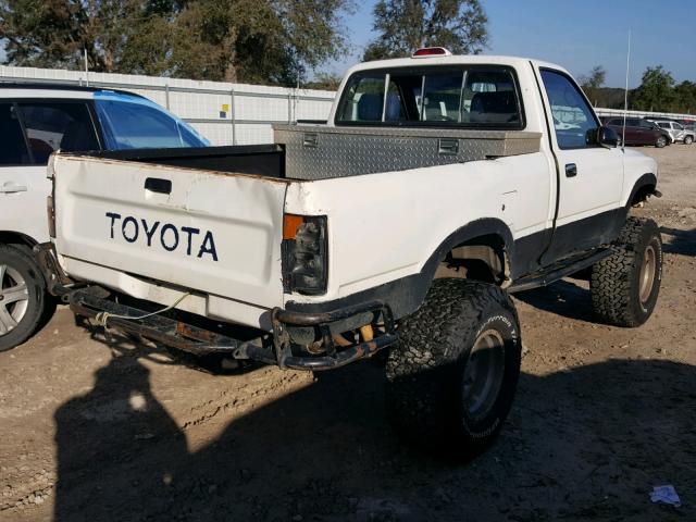 4TARN01PXRZ279630 - 1994 TOYOTA PICKUP 1/2 WHITE photo 4