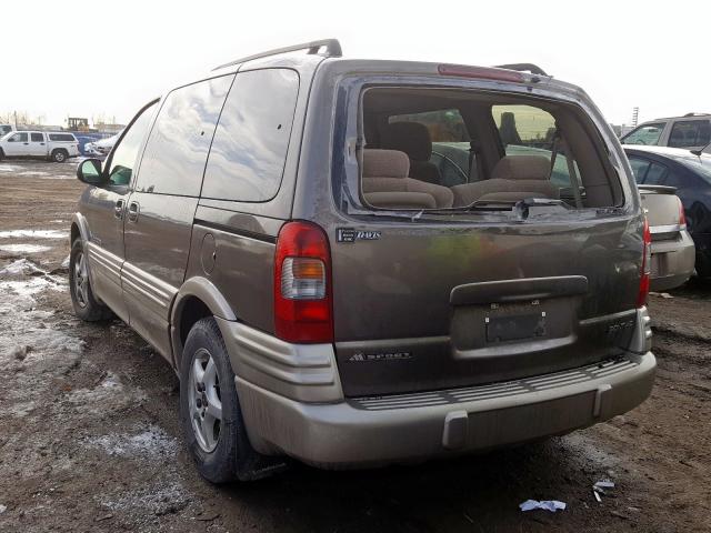 1GMDU03E34D173521 - 2004 PONTIAC MONTANA BROWN photo 3