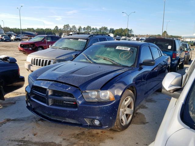 2C3CDXAG6CH278394 - 2012 DODGE CHARGER PO BLUE photo 2