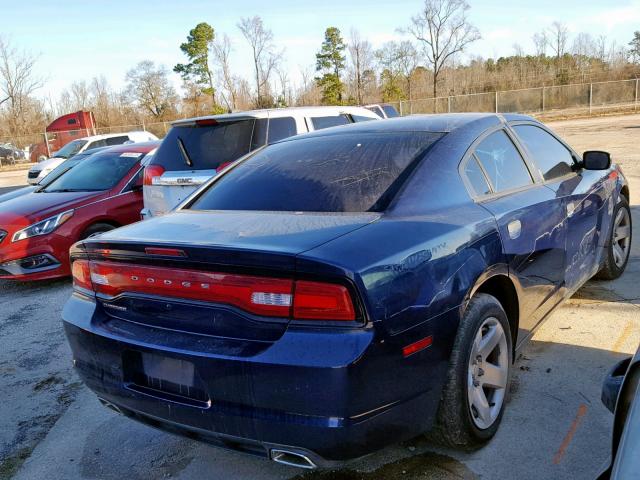 2C3CDXAG6CH278394 - 2012 DODGE CHARGER PO BLUE photo 4