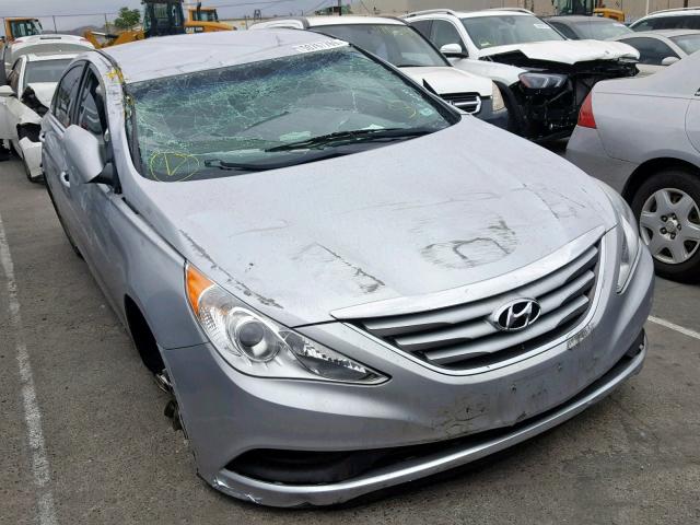 5NPEB4AC5EH842164 - 2014 HYUNDAI SONATA GLS SILVER photo 1