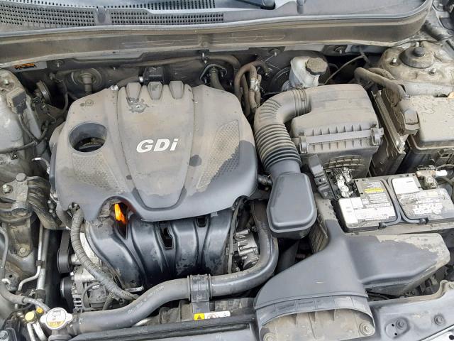 5NPEB4AC5EH842164 - 2014 HYUNDAI SONATA GLS SILVER photo 7