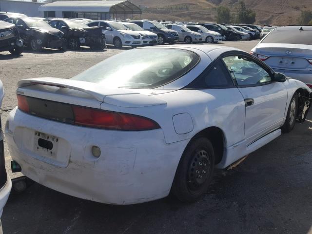 4A3AK34YXWE086698 - 1998 MITSUBISHI ECLIPSE RS WHITE photo 4