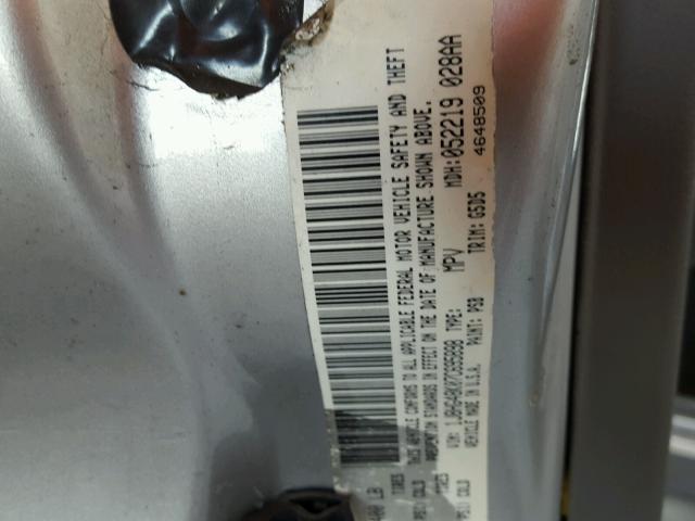 1J8HG48K07C695898 - 2007 JEEP COMMANDER Gümüş foto 10