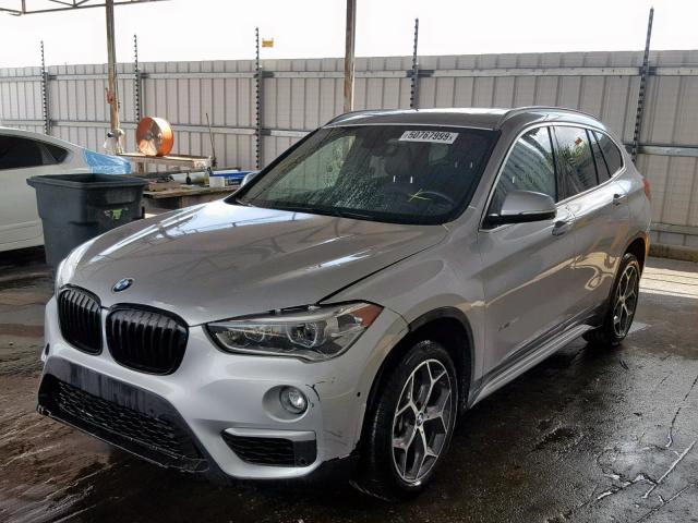 WBXHT3C32H5F76968 - 2017 BMW X1 XDRIVE2 SILVER photo 2