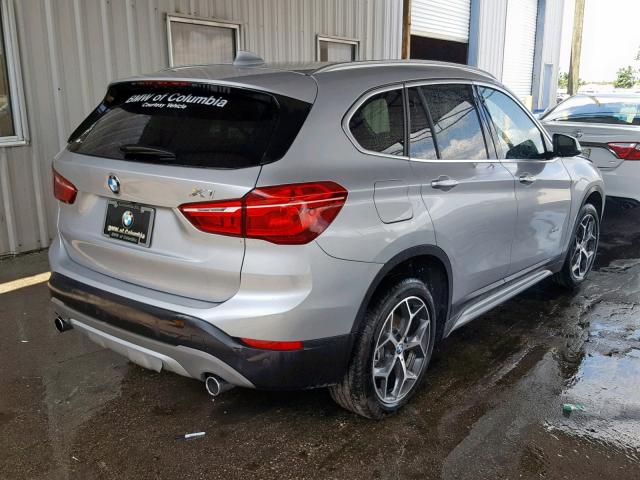 WBXHT3C32H5F76968 - 2017 BMW X1 XDRIVE2 SILVER photo 4