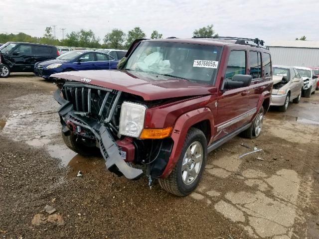 1J8HG58P77C552979 - 2007 JEEP COMMANDER მუქწითელი ფოტო 2