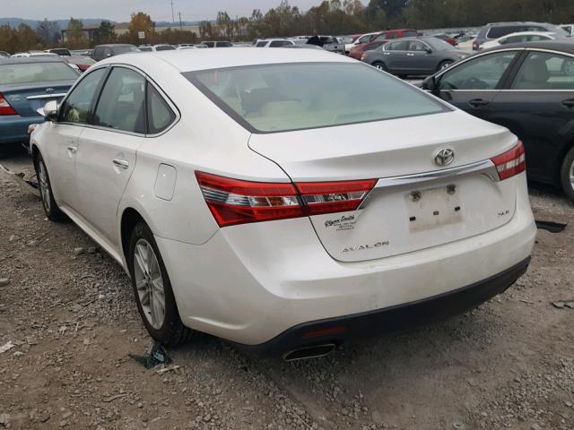 4T1BK1EB3DU018506 - 2013 TOYOTA AVALON BAS WHITE photo 3
