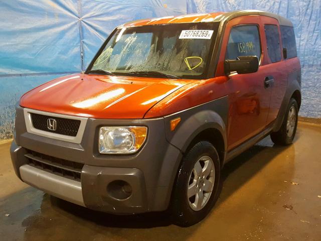 5J6YH28604L010333 - 2004 HONDA ELEMENT EX ORANGE photo 2