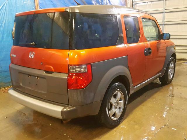 5J6YH28604L010333 - 2004 HONDA ELEMENT EX ORANGE photo 4