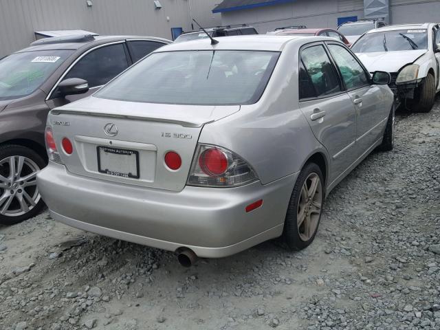 JTHBD192220037561 - 2002 LEXUS IS 300 GRAY photo 4