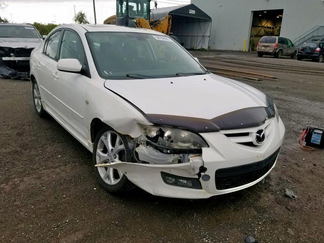 JM1BK323381832160 - 2008 MAZDA 3 S WHITE photo 1