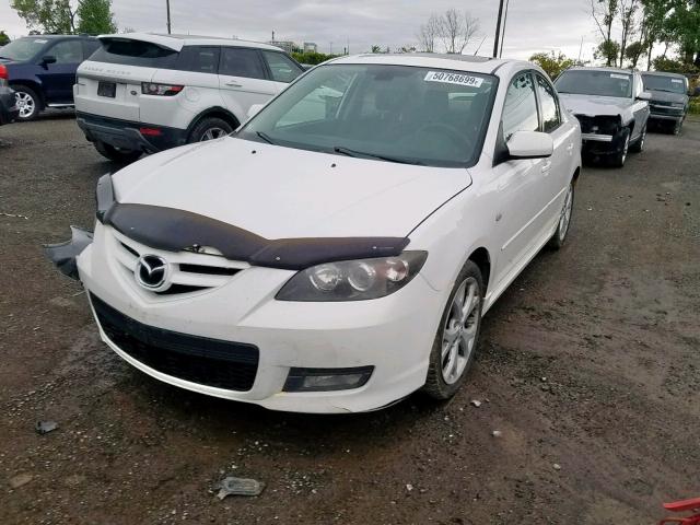 JM1BK323381832160 - 2008 MAZDA 3 S WHITE photo 2