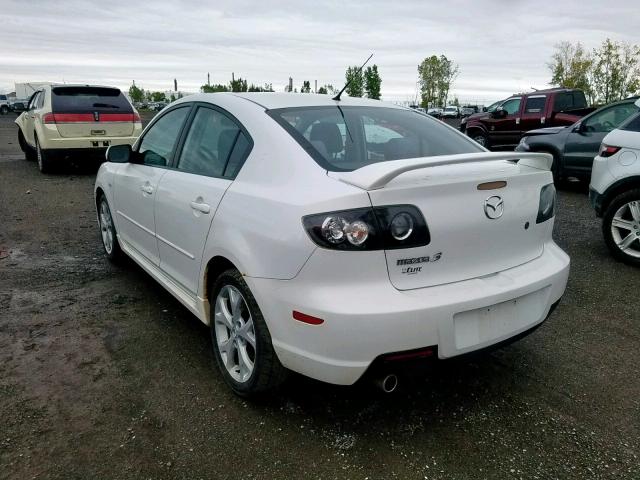 JM1BK323381832160 - 2008 MAZDA 3 S WHITE photo 3