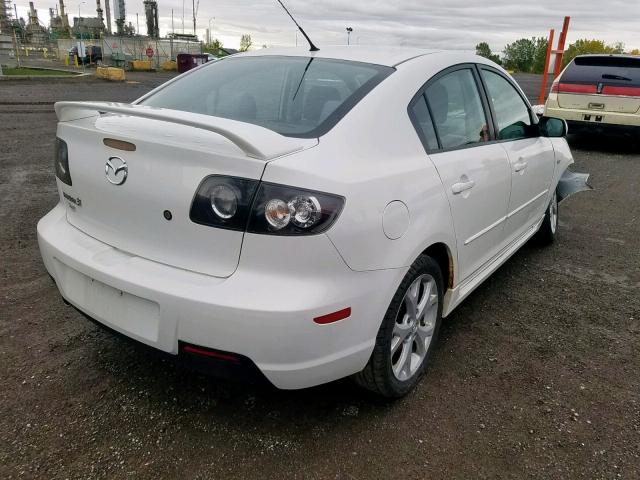 JM1BK323381832160 - 2008 MAZDA 3 S WHITE photo 4