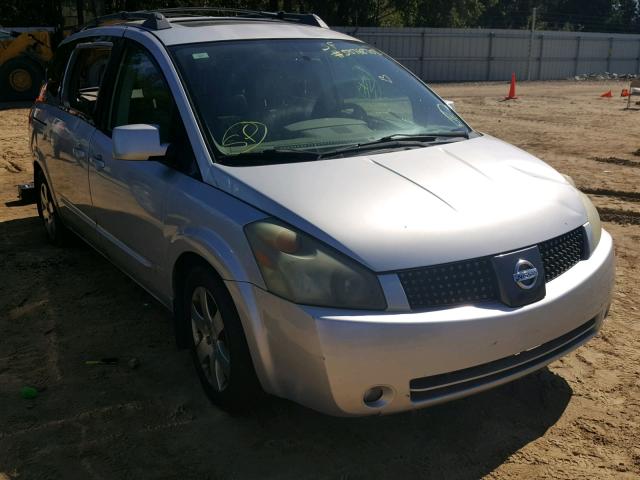 5N1BV28U44N315076 - 2004 NISSAN QUEST S SILVER photo 1