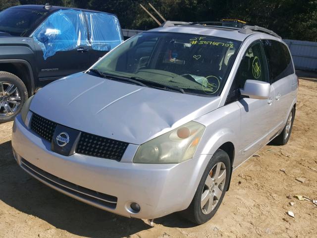 5N1BV28U44N315076 - 2004 NISSAN QUEST S SILVER photo 2