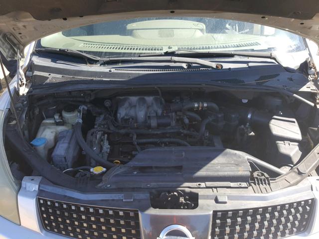 5N1BV28U44N315076 - 2004 NISSAN QUEST S SILVER photo 7