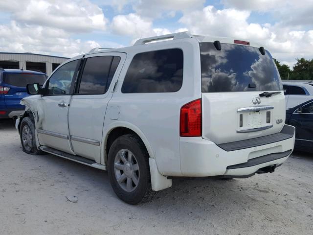 5N3AA08A16N804076 - 2006 INFINITI QX56 WHITE photo 3