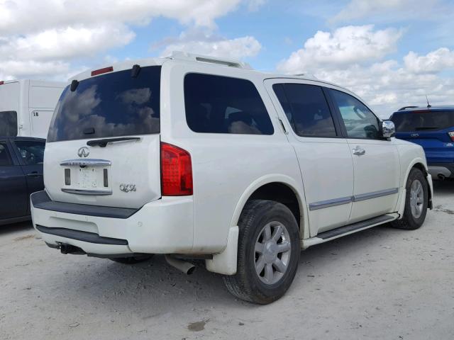 5N3AA08A16N804076 - 2006 INFINITI QX56 WHITE photo 4