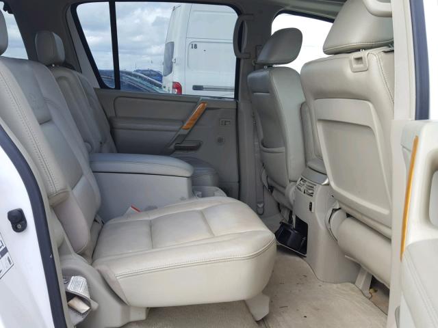 5N3AA08A16N804076 - 2006 INFINITI QX56 WHITE photo 6