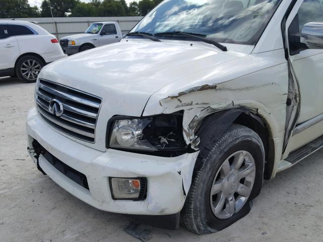 5N3AA08A16N804076 - 2006 INFINITI QX56 WHITE photo 9