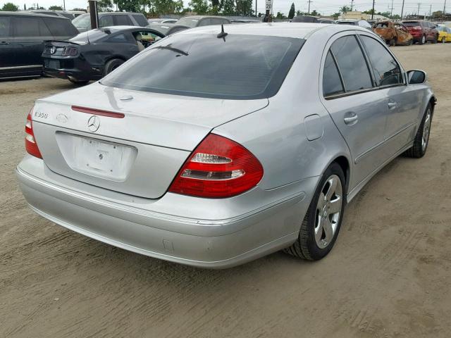 WDBUF56JX6A767577 - 2006 MERCEDES-BENZ E 350 SILVER photo 4