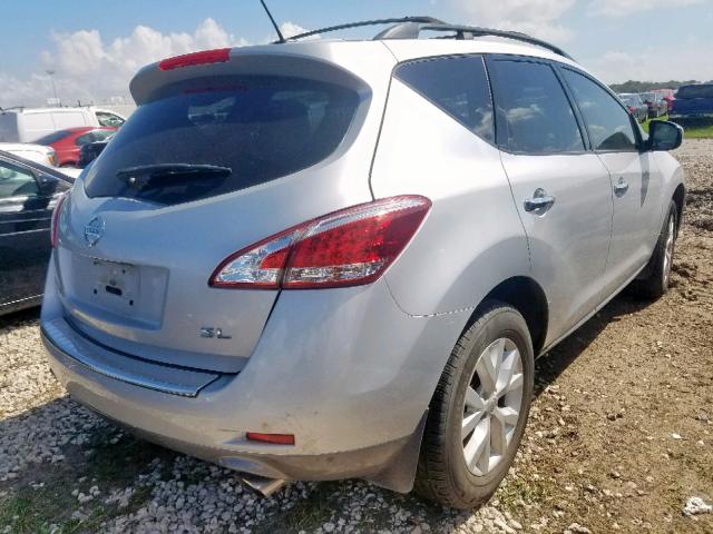 JN8AZ1MU0BW065464 - 2011 NISSAN MURANO S SILVER photo 4