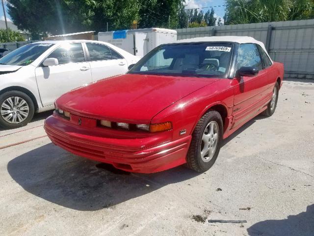 1G3WT35X4RD378269 - 1994 OLDSMOBILE CUTLASS SU RED photo 2