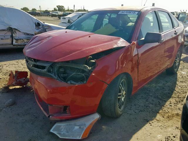 1FAHP34N98W113773 - 2008 FORD FOCUS S/SE RED photo 2