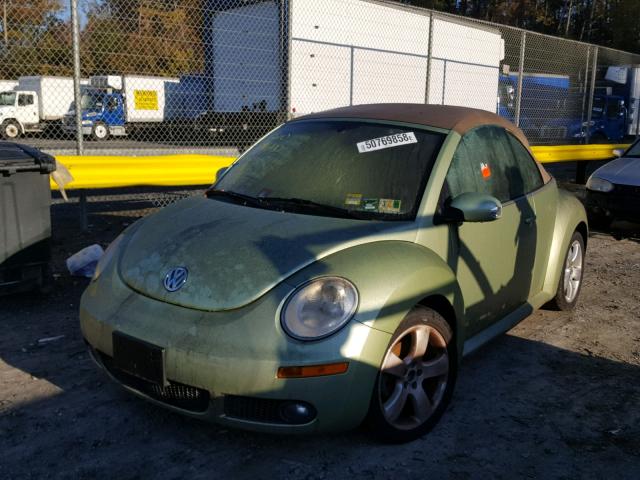 3VWSF31Y87M420395 - 2007 VOLKSWAGEN NEW BEETLE 绿色 照片 2