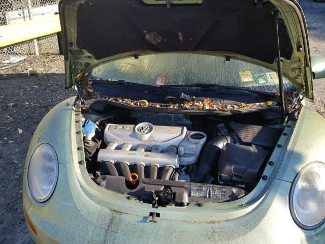 3VWSF31Y87M420395 - 2007 VOLKSWAGEN NEW BEETLE 绿色 照片 7