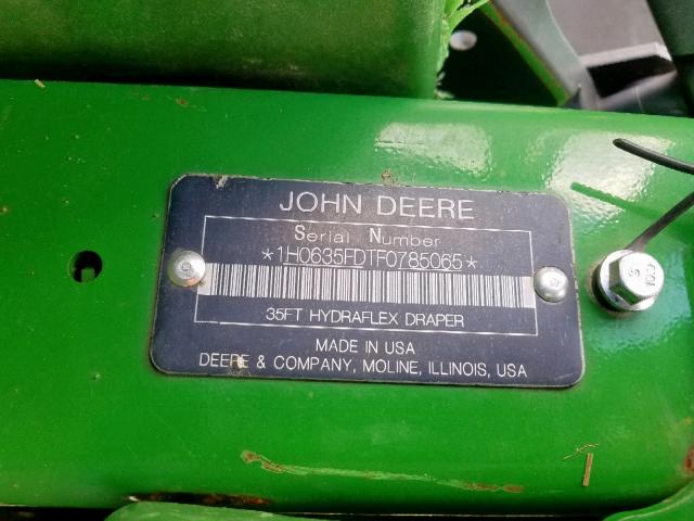 1H0635FDTF0785065 - 2016 JOHN DEERE EQUIPMENT GREEN photo 10