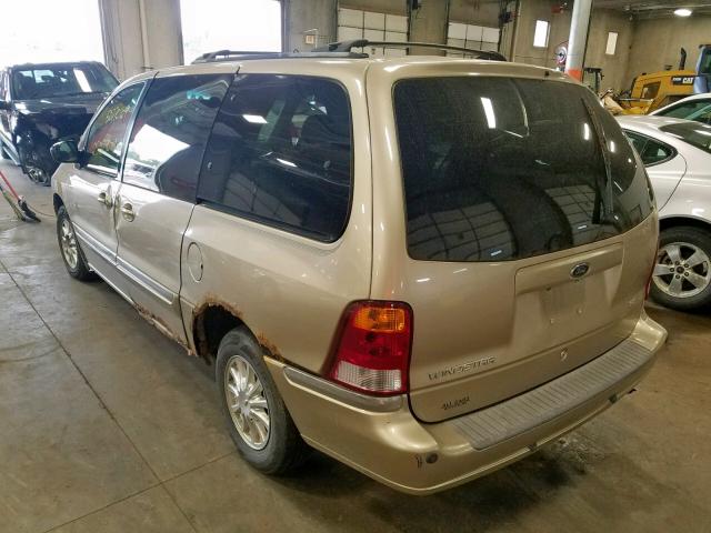 2FMDA5249YBB18047 - 2000 FORD WINDSTAR S GOLD photo 3