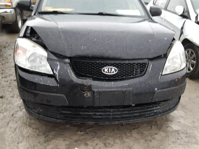 KNADE163586395728 - 2008 KIA RIO 5 SX BLACK photo 9