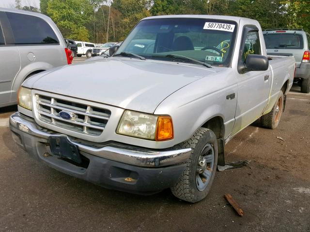 1FTYR10D31PB73912 - 2001 FORD RANGER GRAY photo 2