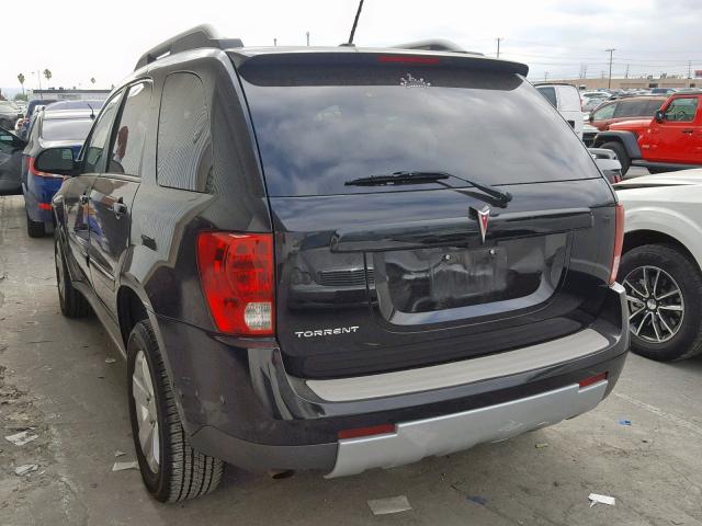 2CKDL63F176086182 - 2007 PONTIAC TORRENT BLACK photo 3