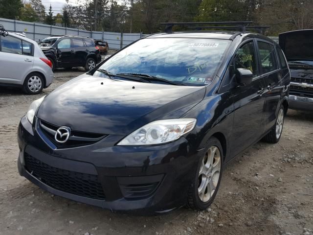 JM1CR2WL5A0372225 - 2010 MAZDA 5 BLACK photo 2