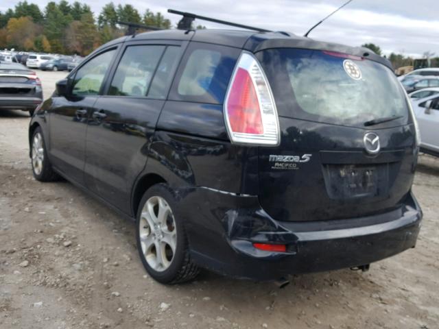 JM1CR2WL5A0372225 - 2010 MAZDA 5 BLACK photo 3