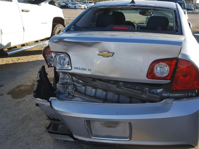 1G1ZC5E05CF284840 - 2012 CHEVROLET MALIBU 1LT 银色 照片 9