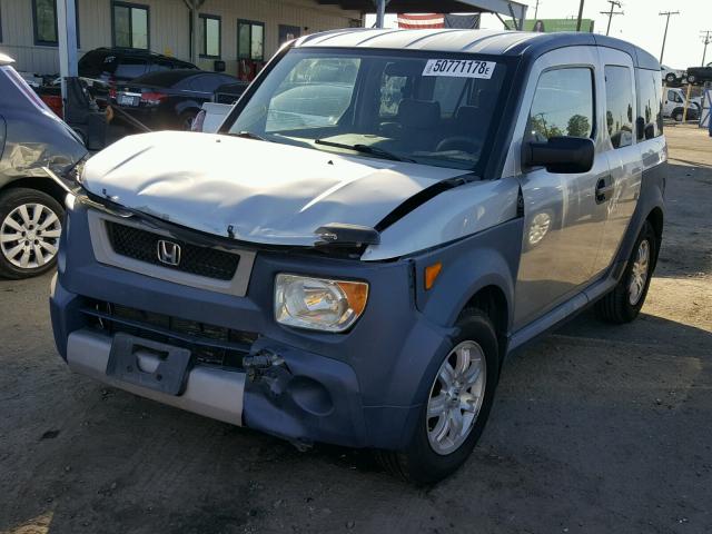 5J6YH28616L009775 - 2006 HONDA ELEMENT EX SILVER photo 2