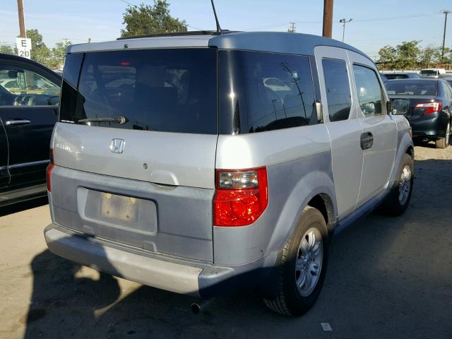 5J6YH28616L009775 - 2006 HONDA ELEMENT EX SILVER photo 4